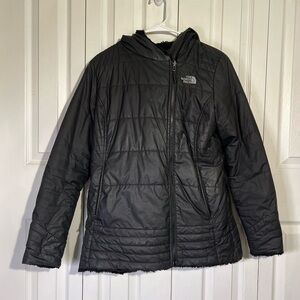 The North Face Charcoal Quilted reversible Jacket